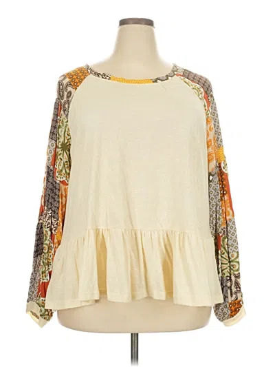 Umgee Long Sleeve Blouse In White