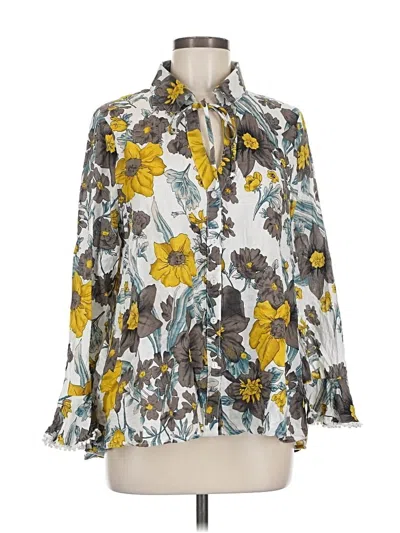 Pre-owned Umgee Long Sleeve Blouse In Yellow
