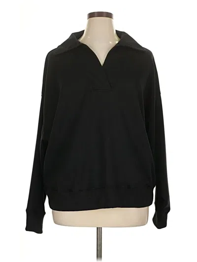 Pre-owned Umgee Long Sleeve Top Black Collared Neckline Tops