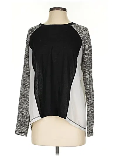 Pre-owned Umgee Long Sleeve Top Black Crew Neck Tops