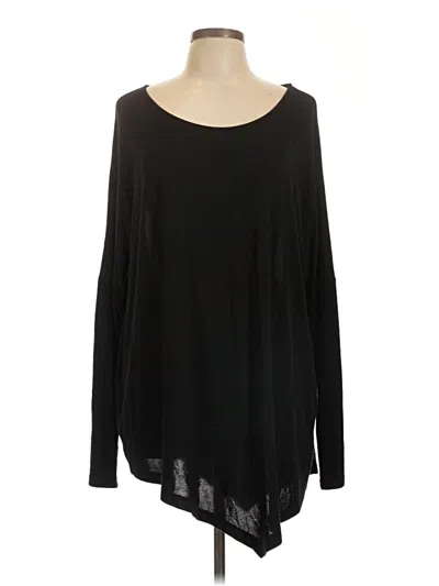 Pre-owned Umgee Long Sleeve Top Black Scoop Neck Tops