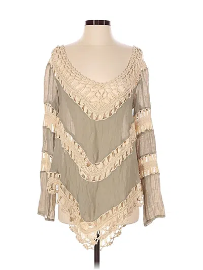 Pre-owned Umgee Long Sleeve T-shirt In Tan