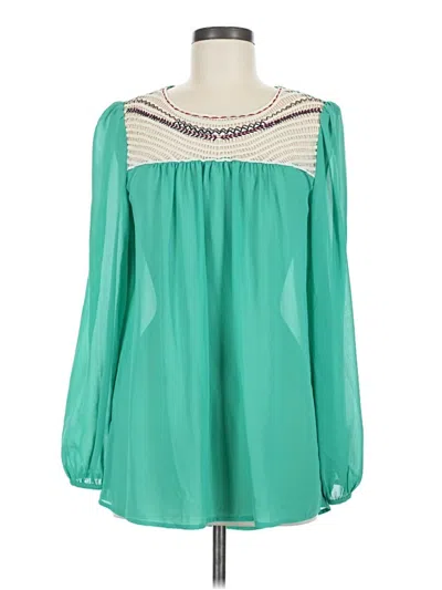 Pre-owned Umgee Long Sleeve T-shirt In Teal