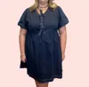 Umgee Maggie Dress - Plus In Dark Denim In Blue