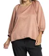 Umgee Not My Point Top In Mauve In Multi