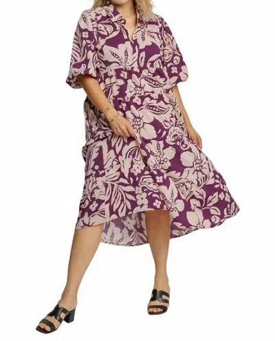 Umgee Perfect Dress - Plus In Plum