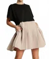 Umgee Pleated Dress With Side Pockets In Black In Multi