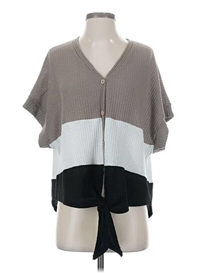Pre-owned Umgee Poncho In Gray