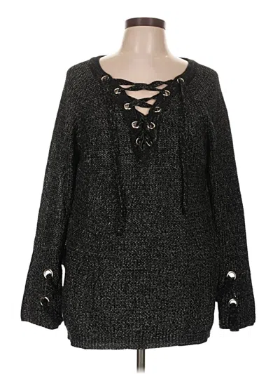 Pre-owned Umgee Pullover Sweater In Black