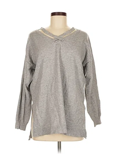 Pre-owned Umgee Pullover Sweater In Gray