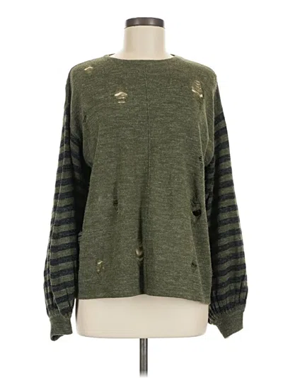 Pre-owned Umgee Pullover Sweater In Green