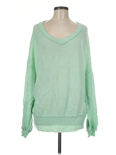 Pre-owned Umgee Pullover Sweater In Green