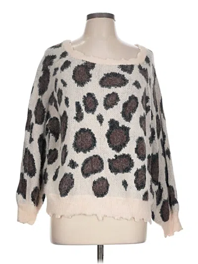 Pre-owned Umgee Pullover Sweater In Ivory