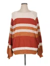 Umgee Pullover Sweater In Orange