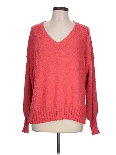 Pre-owned Umgee Pullover Sweater In Red