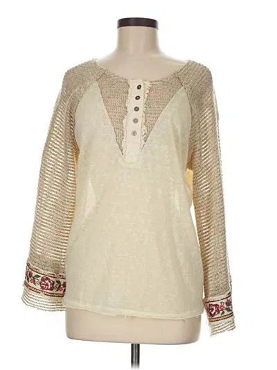 Pre-owned Umgee Pullover Sweater In White