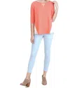 Umgee Raglan Sleeve Top In Peach In Pink