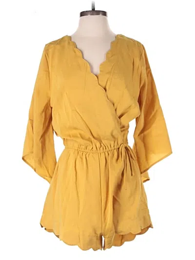 Pre-owned Umgee Romper In Yellow