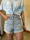 Umgee Ruby Denim Shorts In Light Denim In Gray