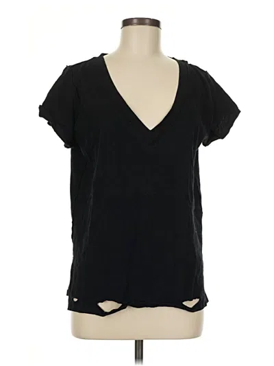 Pre-owned Umgee Short Sleeve Top Black Keyhole Neckline Tops