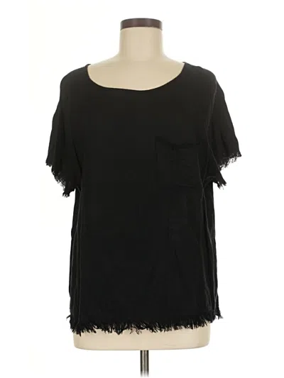 Pre-owned Umgee Short Sleeve Top Black Scoop Neck Tops