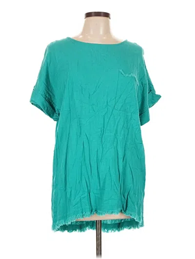Pre-owned Umgee Short Sleeve T-shirt In Teal
