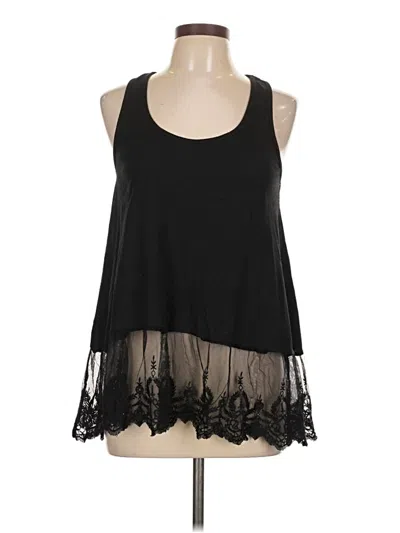 Pre-owned Umgee Sleeveless Blouse In Black
