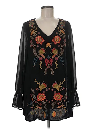 Pre-owned Umgee Sleeveless Blouse In Black