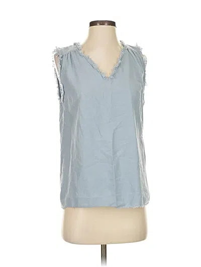 Pre-owned Umgee Sleeveless Blouse In Blue