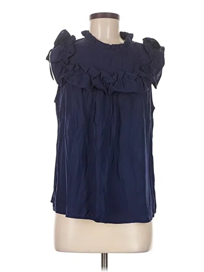 Pre-owned Umgee Sleeveless Blouse In Blue