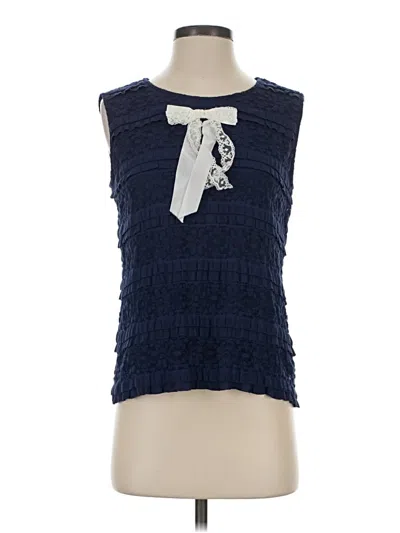 Pre-owned Umgee Sleeveless Blouse In Blue