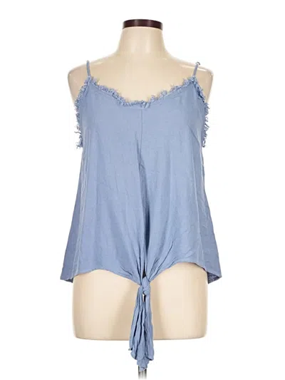 Pre-owned Umgee Sleeveless Blouse In Blue