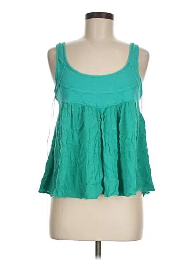 Pre-owned Umgee Sleeveless Blouse In Green