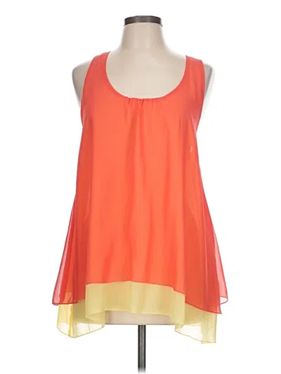 Pre-owned Umgee Sleeveless Blouse In Orange