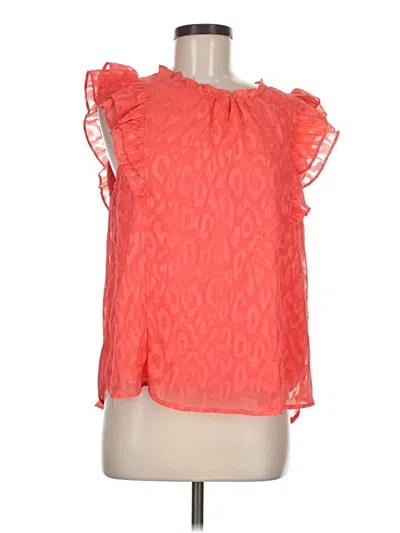 Pre-owned Umgee Sleeveless Blouse In Orange