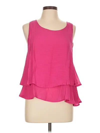 Pre-owned Umgee Sleeveless Blouse In Pink