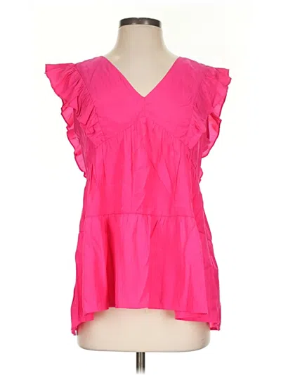 Pre-owned Umgee Sleeveless Blouse In Pink