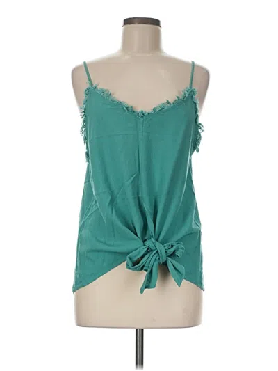 Pre-owned Umgee Sleeveless Blouse In Teal