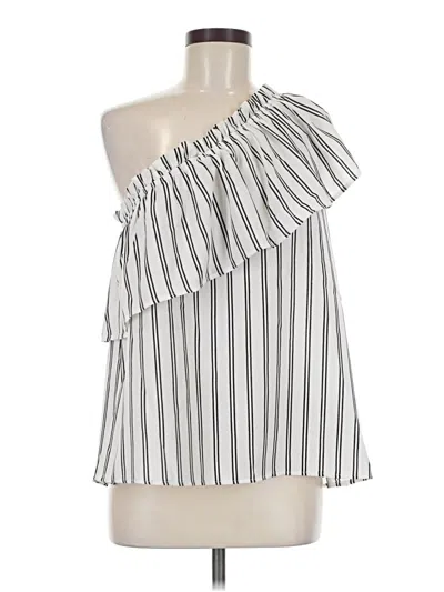 Pre-owned Umgee Sleeveless Blouse In White