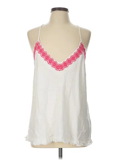 Pre-owned Umgee Sleeveless Blouse In White