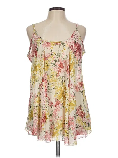 Pre-owned Umgee Sleeveless Blouse In Yellow