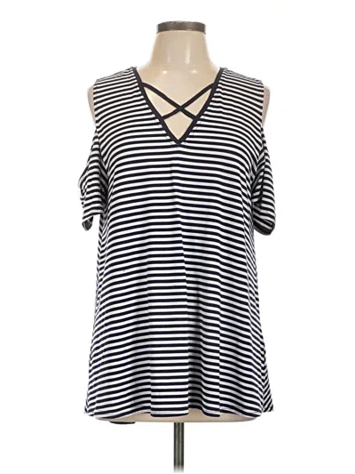 Pre-owned Umgee Sleeveless Top Black Cold Shoulder Neckline Tops