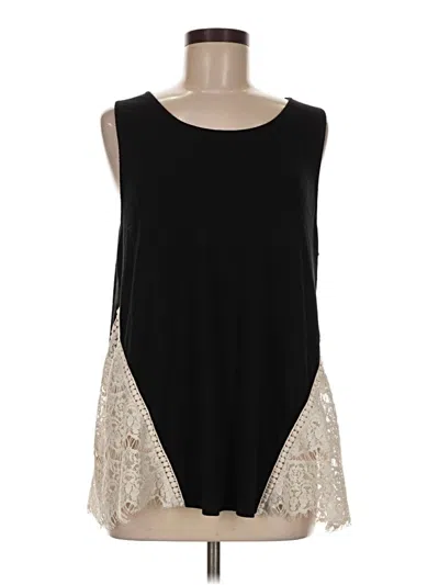 Pre-owned Umgee Sleeveless Top Black Scoop Neck Tops