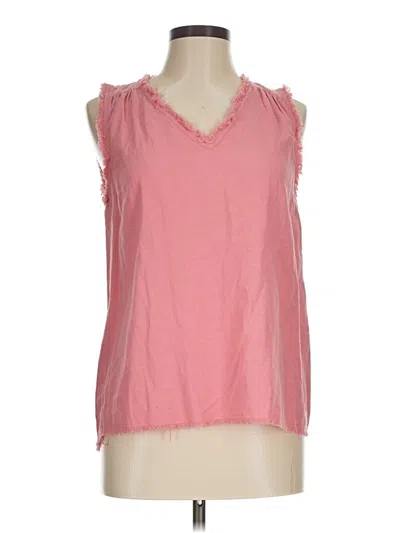 Pre-owned Umgee Sleeveless T-shirt In Pink