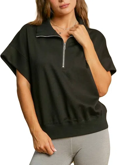 Umgee Soft Knit Plus Sweatshirt In Black