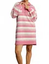 Umgee Stripe Dress In Pink In Multi