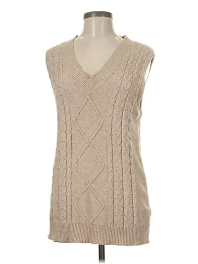 Pre-owned Umgee Sweater Vest In Brown