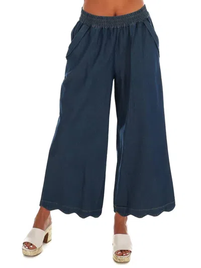 Umgee Sweet Southern Denim Pants In Indigo In Multi