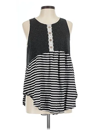 Pre-owned Umgee Tank Top Gray Halter Neckline Tops