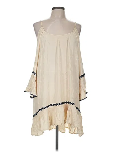 Pre-owned Umgee Tank Top Ivory Halter Neckline Tops
